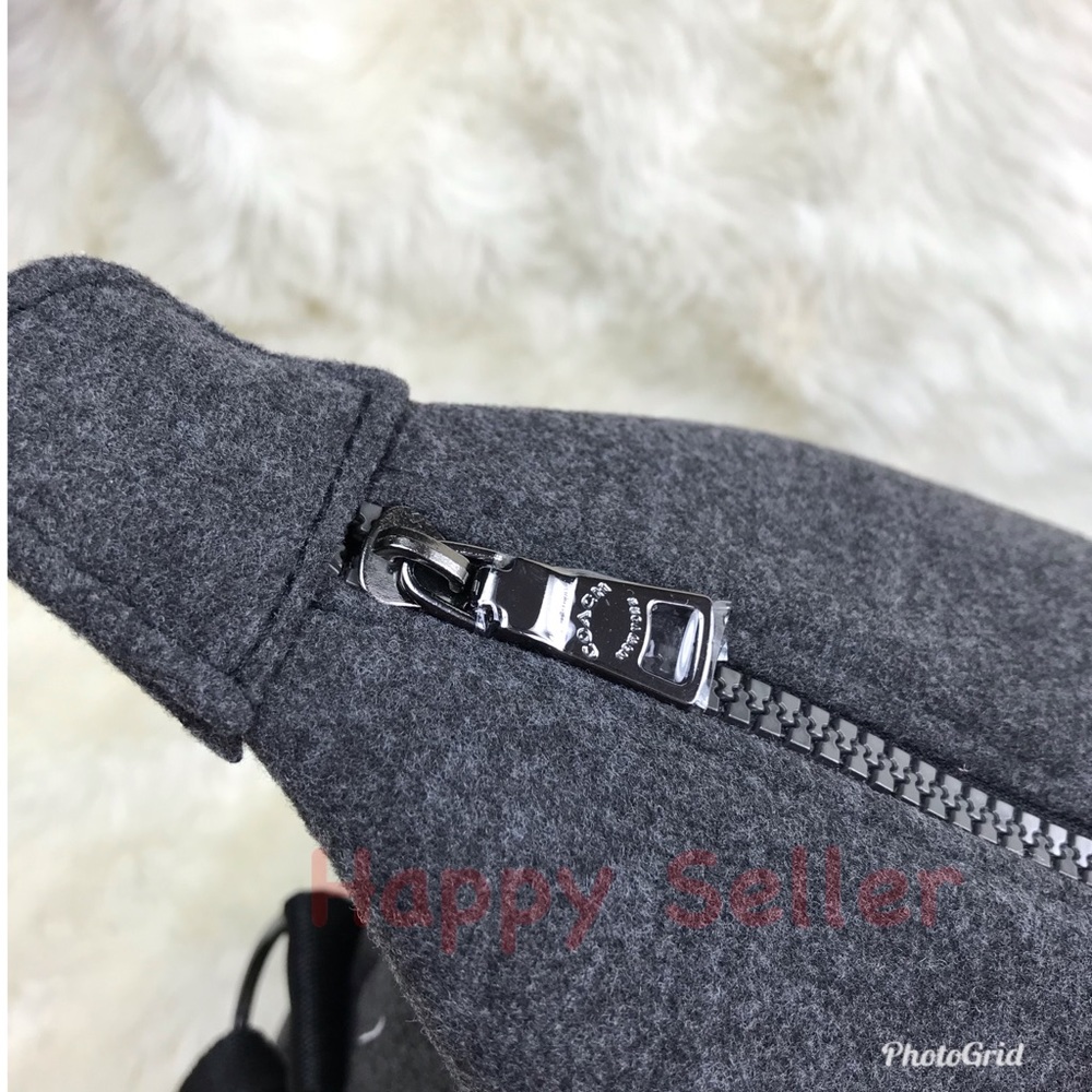 Coach Duffle Bag Gray Carryon Weekender Travel Designer Duffel Parfums Gym Bag - Picture 6 of 8